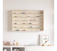 vidaXL Expositor de Pared Beige 80 x 8,5 x 54 cm Madera contrachapada