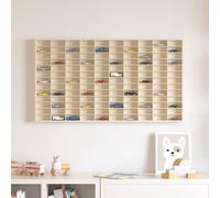 vidaXL Expositor de Pared Montada en la pared Beige 98 x 4,5 x 55 cm