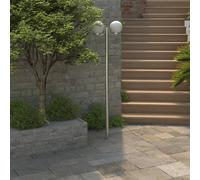vidaXL Lámpara de jardín con poste – 2 lámparas, 220 cm