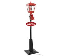 vidaXL Farola de Navidad con Papá Noel y LED 180 cm