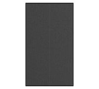 vidaXL Felpudo a rayas negro y gris 115x200 cm