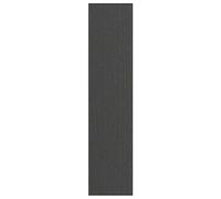 vidaXL Felpudo a rayas negro y gris 115x500 cm
