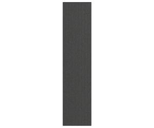 vidaXL Felpudo a rayas negro y gris 115x500 cm