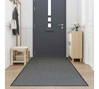 vidaXL Felpudo Antracita 115x300 cm – Lavable para Entrada Interior y Exterior