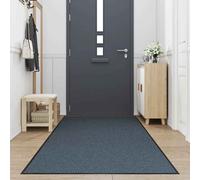 vidaXL Felpudo Azul 115x300 cm – Lavable, para interior y exterior