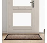 vidaXL Felpudo Beige 60 x 40 x 1.2 cm Tela de peluche