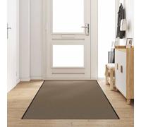 vidaXL Felpudo Beige y Negro 120 x 400 cm 100% Poliamida