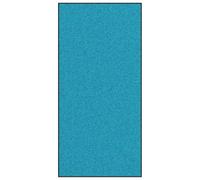 vidaXL Felpudo Cian y Negro 120 x 250 cm Poliamida y PVC Antideslizante Absorbe humedad