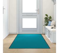 vidaXL Felpudo Cian y Negro 120 x 250 cm 100% Poliamida