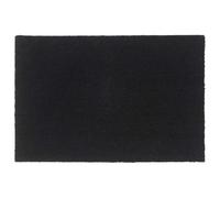 vidaXL Felpudo de fibra de coco negro 60x90 cm