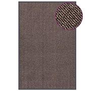 vidaXL Felpudo de Nudo Alfombra de Entrada Porche Vestidor Bienvenida Suelo Decorativa Antideslizante Exterior Marrón Oscuro 120x180 cm