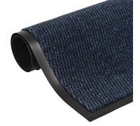 vidaXL Felpudo de nudo azul 60x180 cm