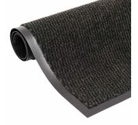 vidaXL Felpudo de nudo negro 60x150 cm