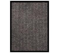 vidaXL Felpudo de rayas beige 40x60 cm