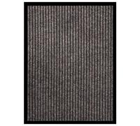 vidaXL Felpudo de rayas beige 60x80 cm