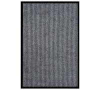 vidaXL Felpudo de rayas gris 80x120 cm