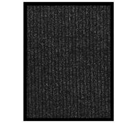 vidaXL Felpudo de rayas gris antracita 40x60 cm