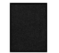 vidaXL Felpudo de rayas gris antracita 60x80 cm