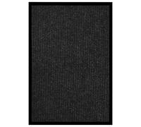 vidaXL Felpudo de rayas gris antracita 80x120 cm