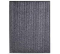 vidaXL Felpudo 117x220 cm Antideslizante interior Lavable PVC Gris
