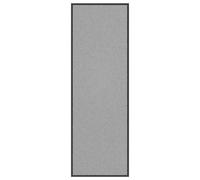 vidaXL Felpudo de bienvenida 60x180 cm Gris lavable para interior y exterior