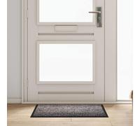 vidaXL Felpudo Gris Claro 60 x 40 x 1.2 cm Tela de peluche