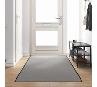 vidaXL Felpudo Gris y Negro 120 x 400 cm 100% Poliamida
