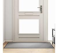 vidaXL Felpudo Gris y Negro 90 x 150 cm 100% Poliamida