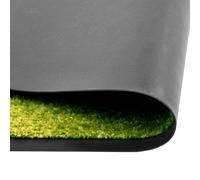 vidaXL Felpudo lavable 90x150 cm en color Negro/Verde