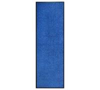 vidaXL Felpudo lavable azul 60x180 cm