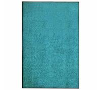 vidaXL Felpudo lavable azul cian 120x180 cm
