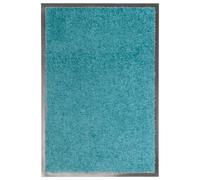 vidaXL Felpudo lavable azul cian 40x60 cm