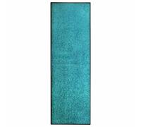 vidaXL Felpudo lavable azul cian 60x180 cm