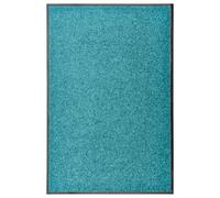 vidaXL Felpudo lavable azul cian 60x90 cm