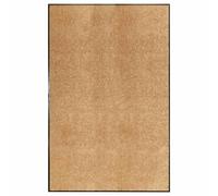 vidaXL Felpudo lavable crema 120x180 cm