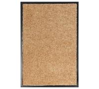 vidaXL Felpudo lavable crema 40x60 cm