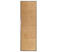 vidaXL Felpudo lavable crema 60x180 cm