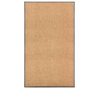 vidaXL Felpudo lavable crema 90x150 cm