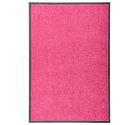 vidaXL Felpudo Lavable Gruesa Alfombra de Entrada Pasillo Exterior Interior Casa Puerta Estera de Bienvenida Antideslizante Rosa 60x90 cm