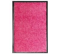 vidaXL Felpudo Lavable Gruesa Alfombra de Entrada Pasillo Exterior Interior Casa Puerta Estera de Bienvenida Antideslizante Rosa 40x60 cm