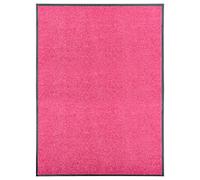 vidaXL Felpudo Lavable Gruesa Alfombra de Entrada Pasillo Exterior Interior Casa Puerta Estera de Bienvenida Antideslizante Rosa 90x120 cm