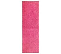 vidaXL Felpudo Lavable Gruesa Alfombra de Entrada Pasillo Exterior Interior Casa Puerta Estera de Bienvenida Antideslizante Rosa 60x180 cm
