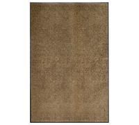 vidaXL Felpudo lavable marrón 120x180 cm