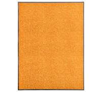 vidaXL Felpudo lavable naranja 90x120 cm