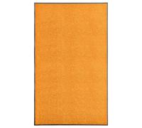 vidaXL Felpudo lavable naranja 90x150 cm