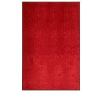 vidaXL Felpudo lavable rojo 120x180 cm
