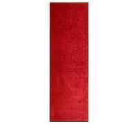 vidaXL Felpudo lavable rojo 60x180 cm