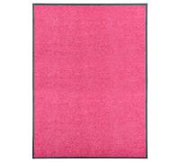 vidaXL Felpudo lavable rosa 90x120 cm