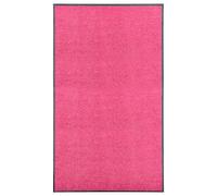 vidaXL Felpudo lavable rosa 90x150 cm
