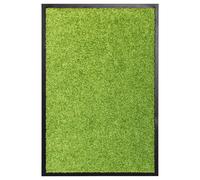 vidaXL Felpudo lavable verde 40x60 cm